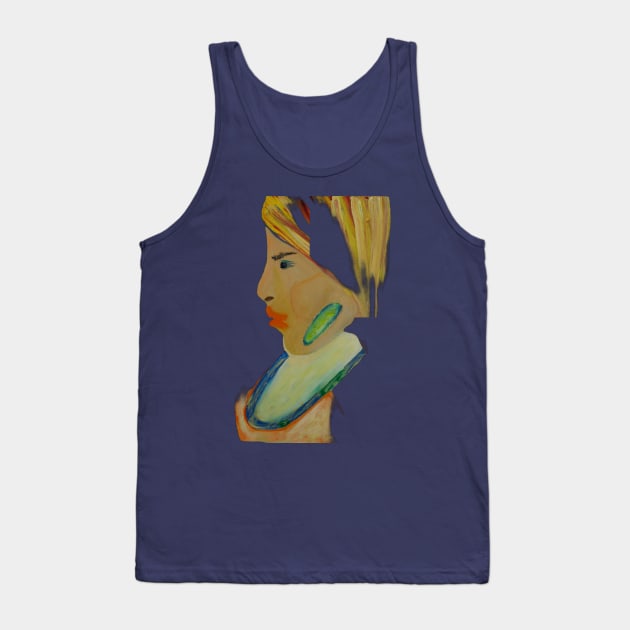 female portrait street art on canvas Tank Top by JAHART001